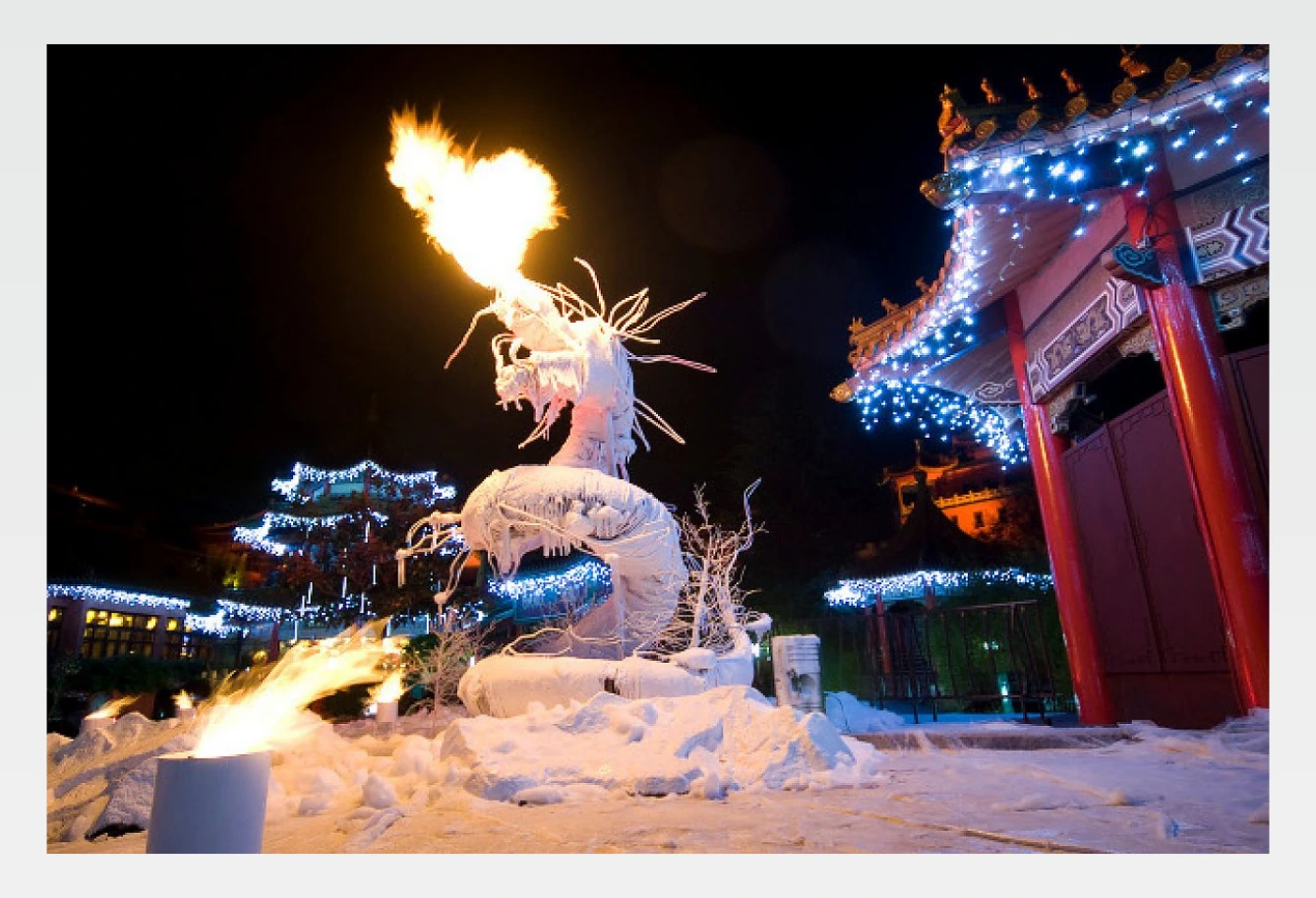artificial snow environment design commercial setup 23