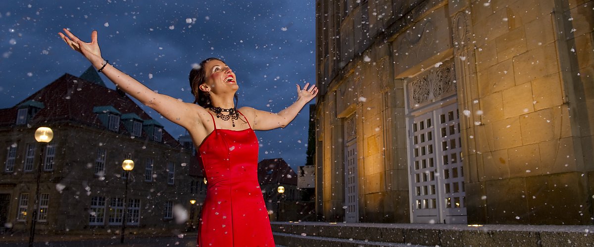 falling snow image